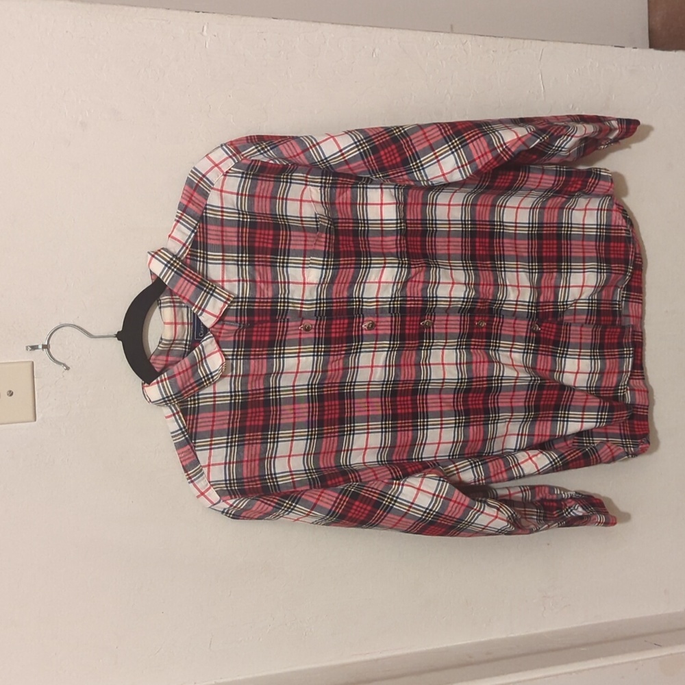 Charter club boys flannel shirt plaid size 10